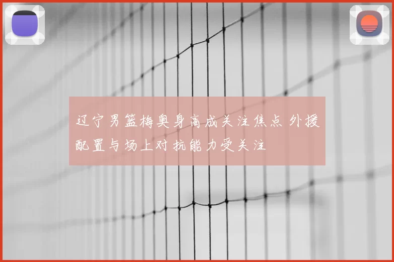 辽宁男篮梅奥身高成关注焦点 外援配置与场上对抗能力受关注